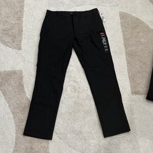Van Heusen Black Straight-Leg Chinos